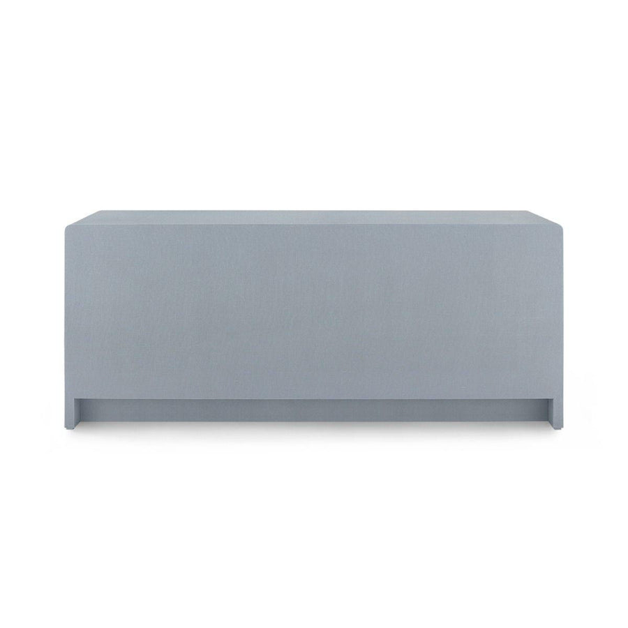 Bryant Linen Extra Wide Large 6-Drawer, Gray - Maison Vogue