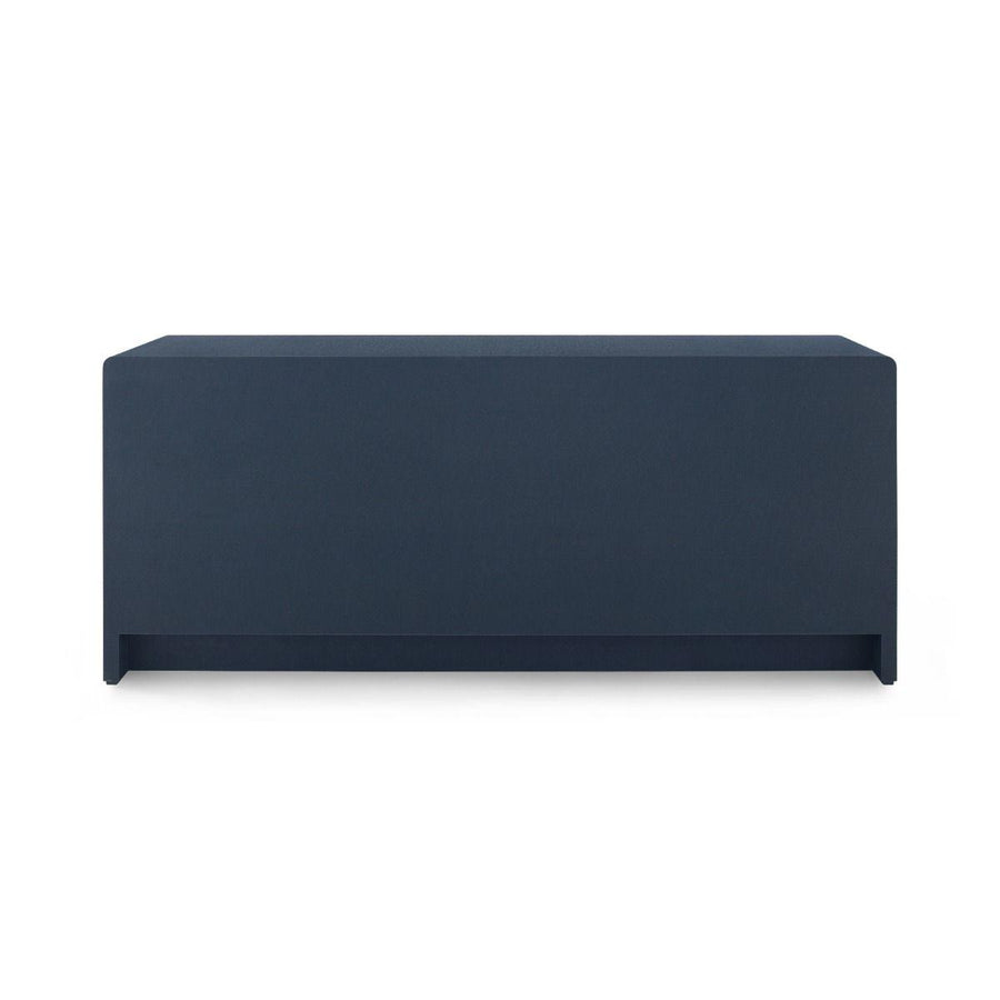 Bryant Linen Extra Wide Large 6-Drawer, Navy Blue - Maison Vogue