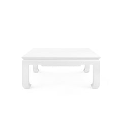 Bethany Large Square Coffee Table, White - Maison Vogue