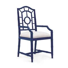CHLOE ARMCHAIR, NAVY BLUE - Maison Vogue