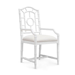 CHLOE ARMCHAIR, WHITE - Maison Vogue