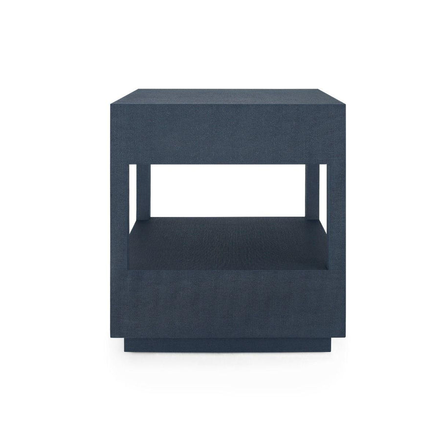 CARMEN 2-DRAWER SIDE TABLE, NAVY BLUE - Maison Vogue