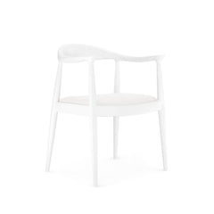 DANISH ARMCHAIR, WHITE - Maison Vogue