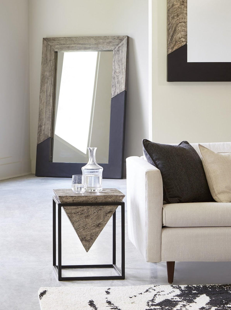 Geometry Small Gray Mirror - Maison Vogue