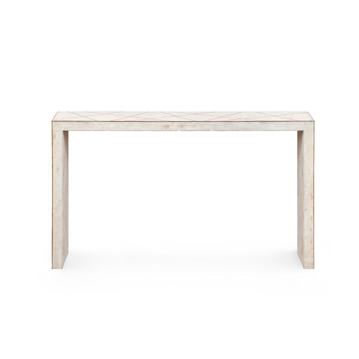 ELGIN CONSOLE, WHITE - Maison Vogue