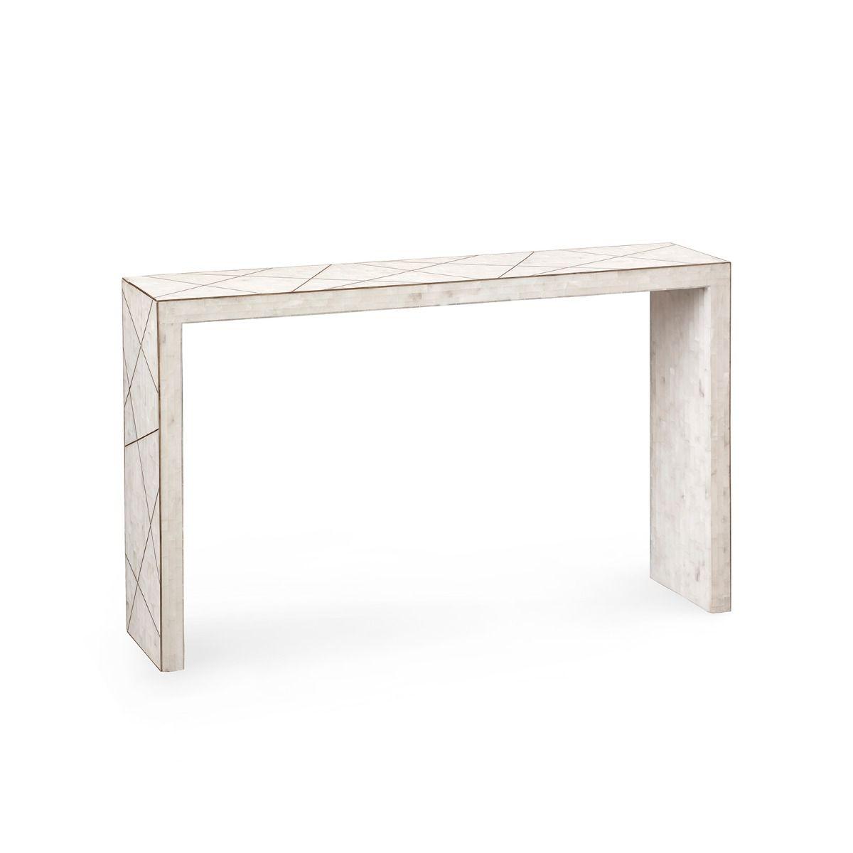 ELGIN CONSOLE, WHITE - Maison Vogue