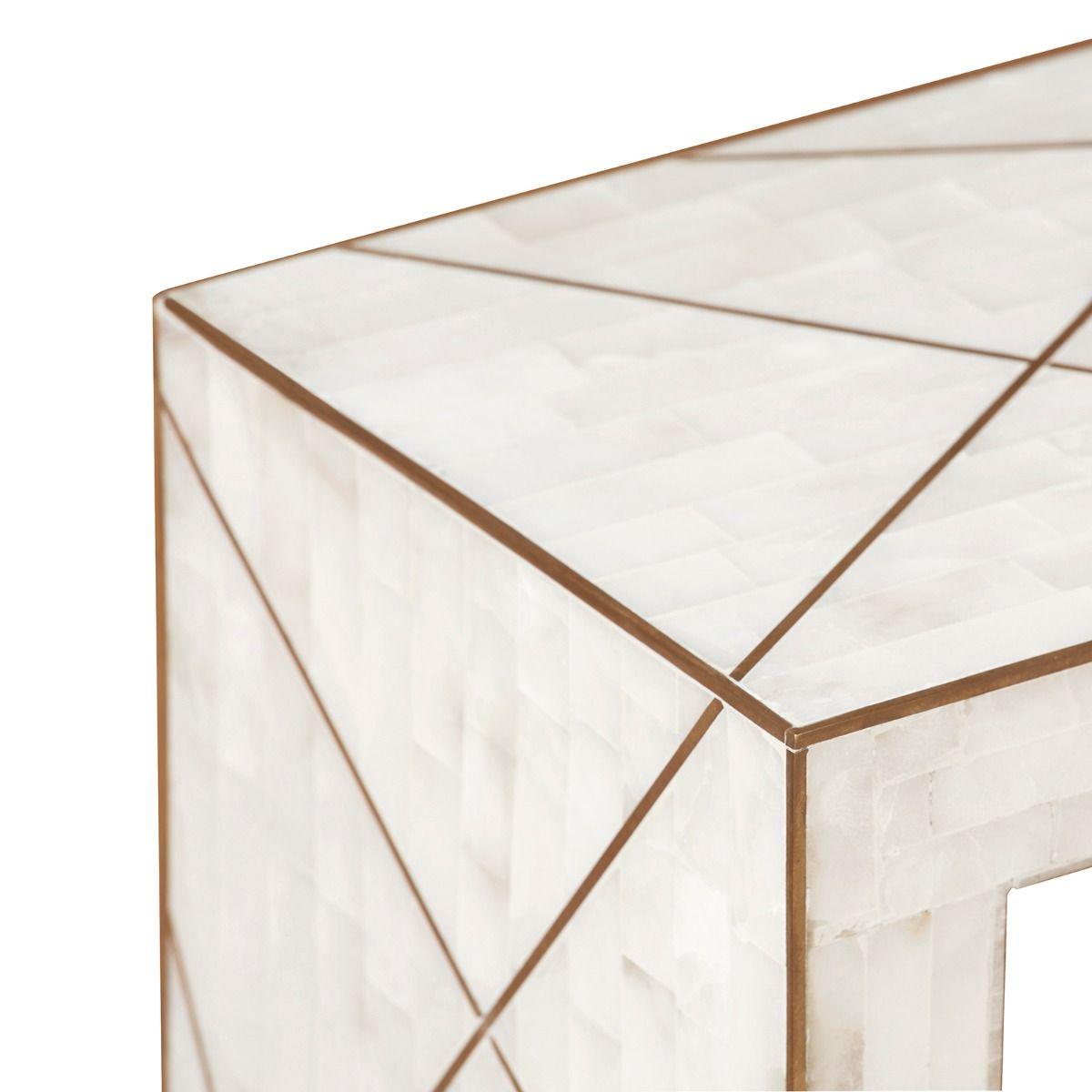 ELGIN CONSOLE, WHITE - Maison Vogue