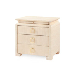 Elina 3-Drawer Side Table, Natural - Maison Vogue