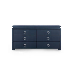 Elina Extra Large 6-Drawer, Navy Blue - Maison Vogue