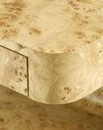 EMIL 2-DRAWER SIDE TABLE, BURL - Maison Vogue