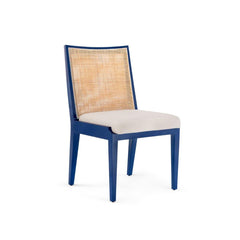 Ernest Side Chair, Navy Blue - Maison Vogue