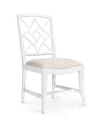 EVELYN SIDE CHAIR, WHITE - Maison Vogue