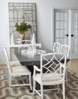 EVELYN SIDE CHAIR, WHITE - Maison Vogue