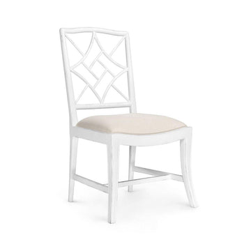 EVELYN SIDE CHAIR, WHITE - Maison Vogue