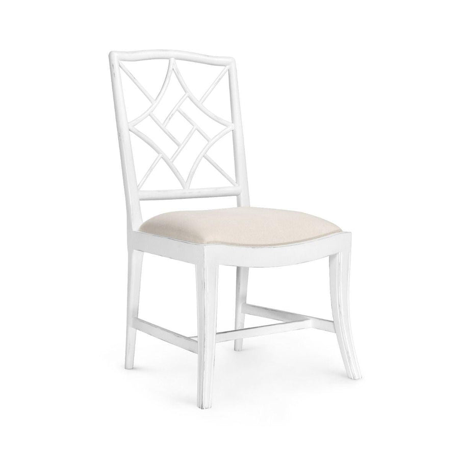 EVELYN SIDE CHAIR, WHITE - Maison Vogue