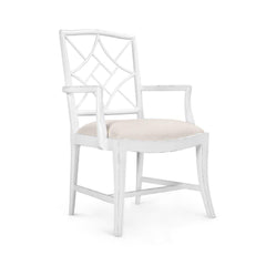 EVELYN ARMCHAIR, WHITE - Maison Vogue