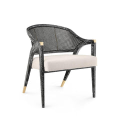 EDWARD LOUNGE CHAIR, BLACK - Maison Vogue