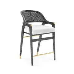 EDWARD COUNTER STOOL, BLACK - Maison Vogue