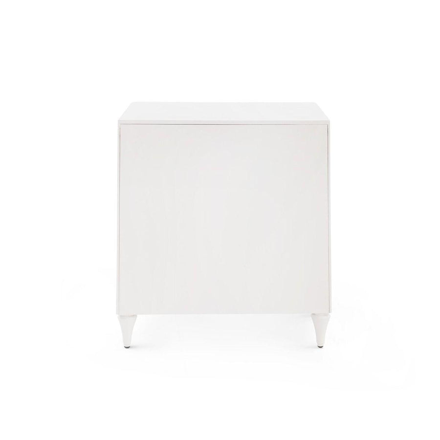 Fairfax 3-Drawer Side Table, White - Maison Vogue