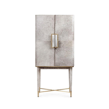 Florian Tall Bar Cabinet, Grey - Maison Vogue