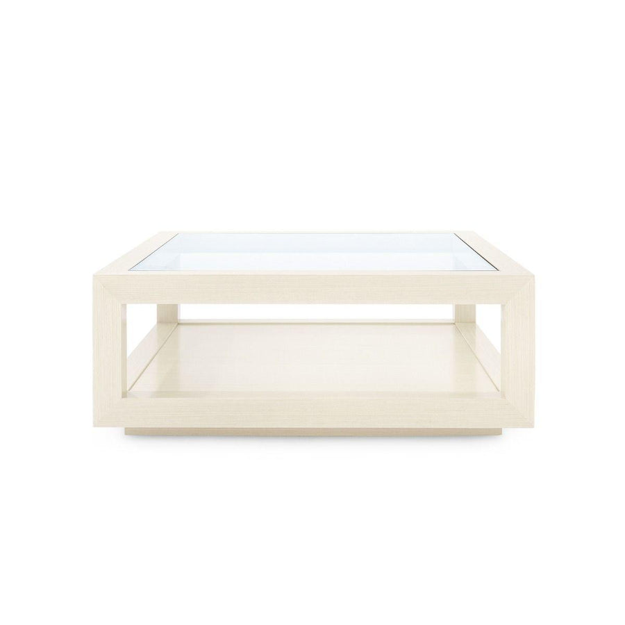 GAVIN LARGE SQUARE COFFEE TABLE, BLANCHED OAK - Maison Vogue