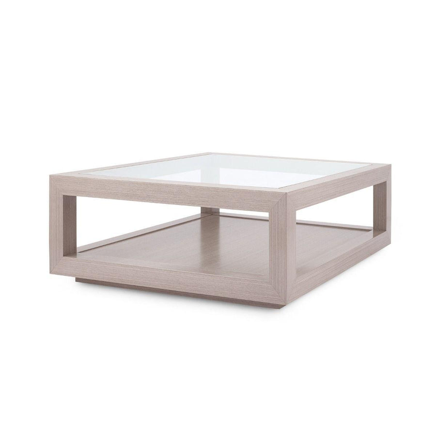 GAVIN LARGE SQUARE COFFEE TABLE, TAUPE GRAY - Maison Vogue