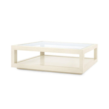GAVIN LARGE RECTANGULAR COFFEE TABLE, BLANCHED OAK - Maison Vogue