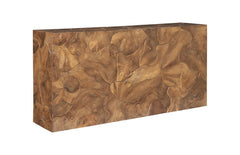 Teak Slice Console Natural - Maison Vogue