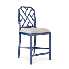 JARDIN COUNTER STOOL, NAVY BLUE - Maison Vogue