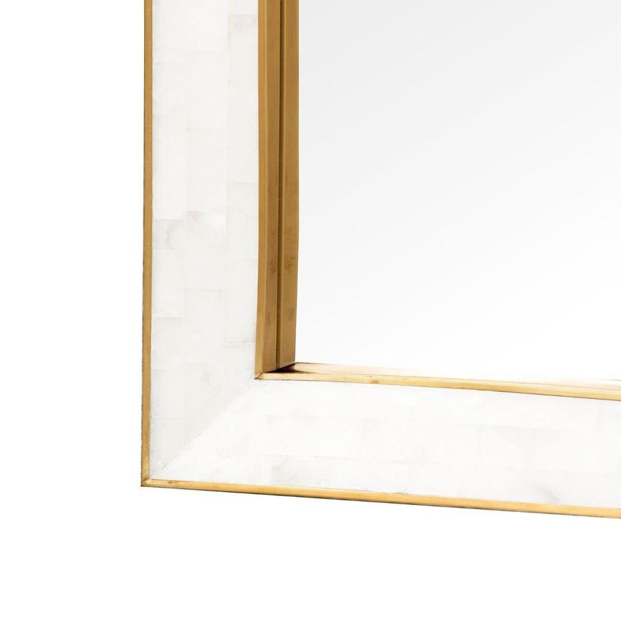 Leighton Mirror, Alabaster - Maison Vogue