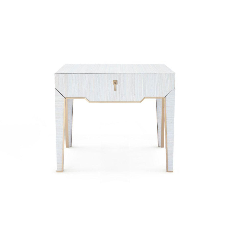 MADELINE 1-DRAWER SIDE TABLE, PLATINUM - Maison Vogue
