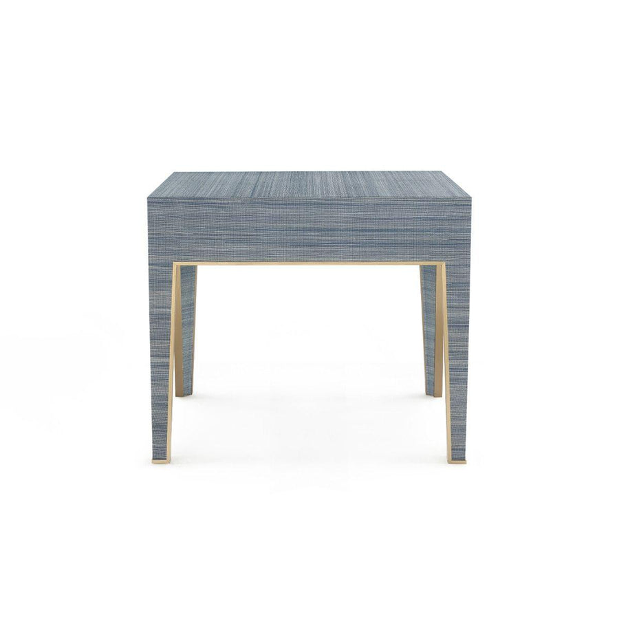 MADELINE 1-DRAWER SIDE TABLE, NAVY BLUE - Maison Vogue