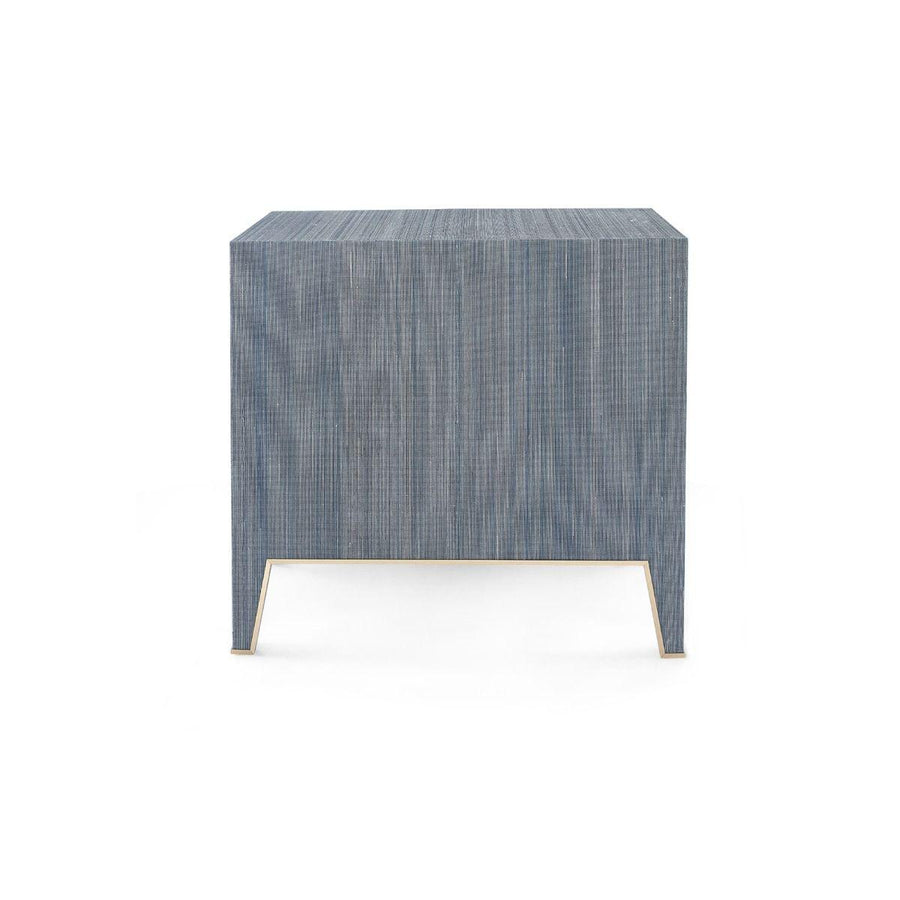 MADELINE 3-DRAWER SIDE TABLE, NAVY BLUE - Maison Vogue