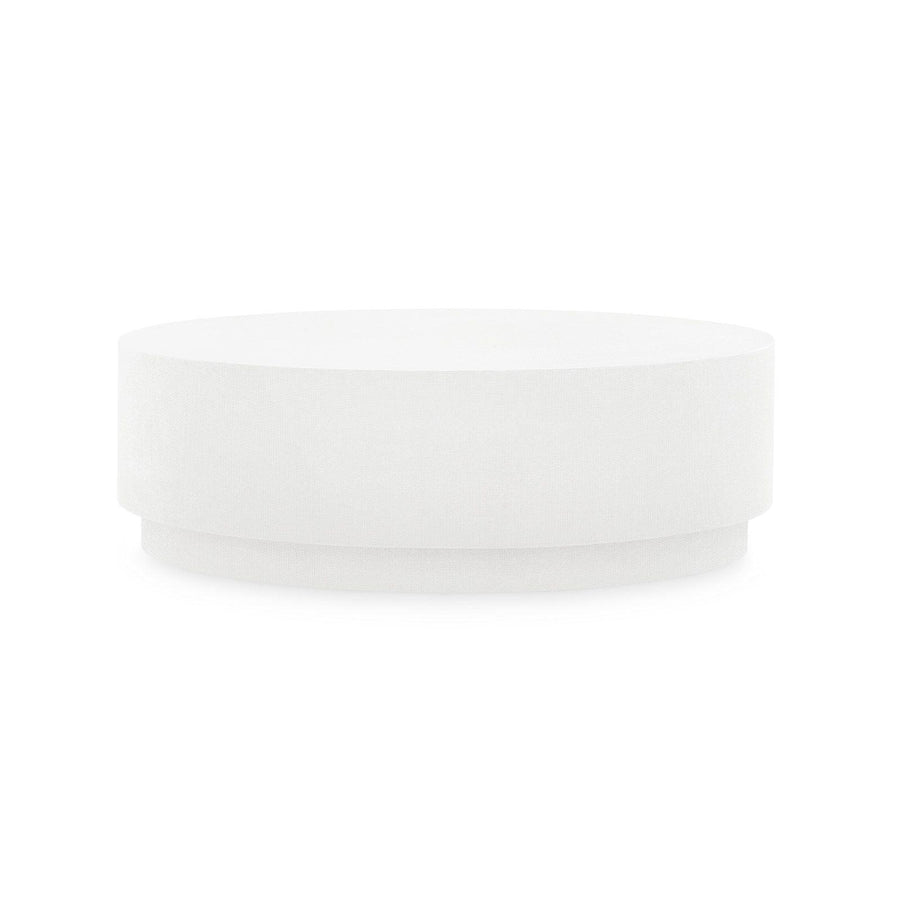 Mila Oval Coffee Table, White - Maison Vogue
