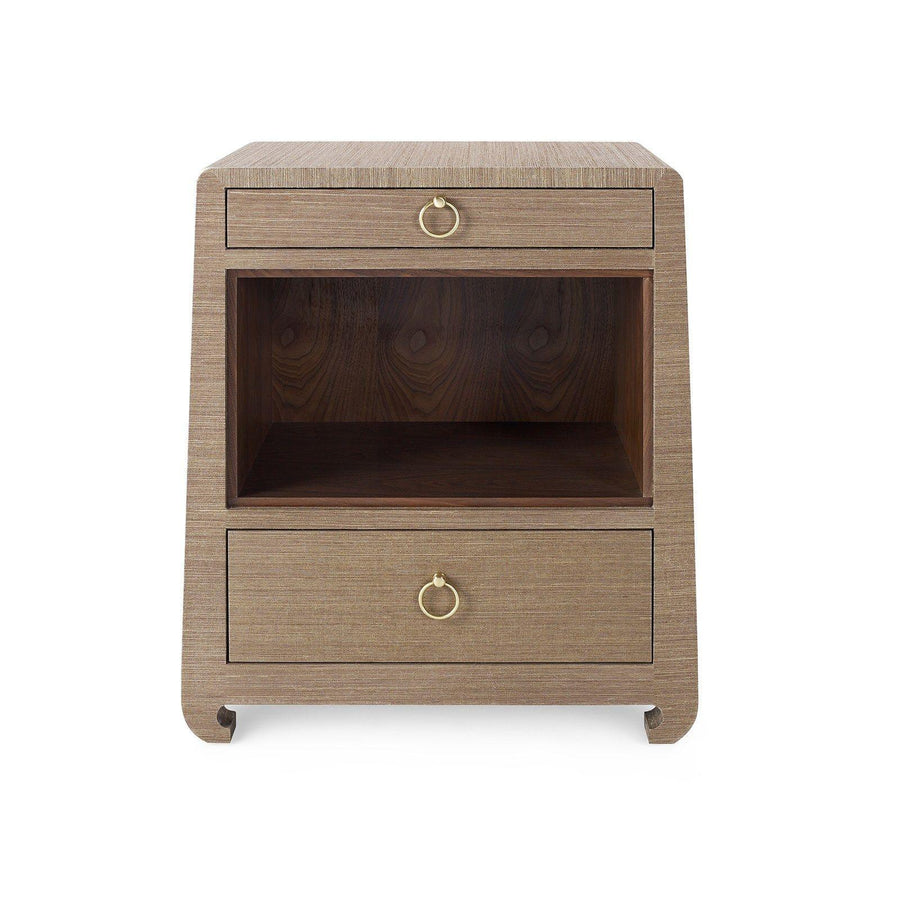 Ming 2-Drawer Side Table, Brown - Maison Vogue