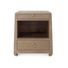 Ming 2-Drawer Side Table, Brown - Maison Vogue