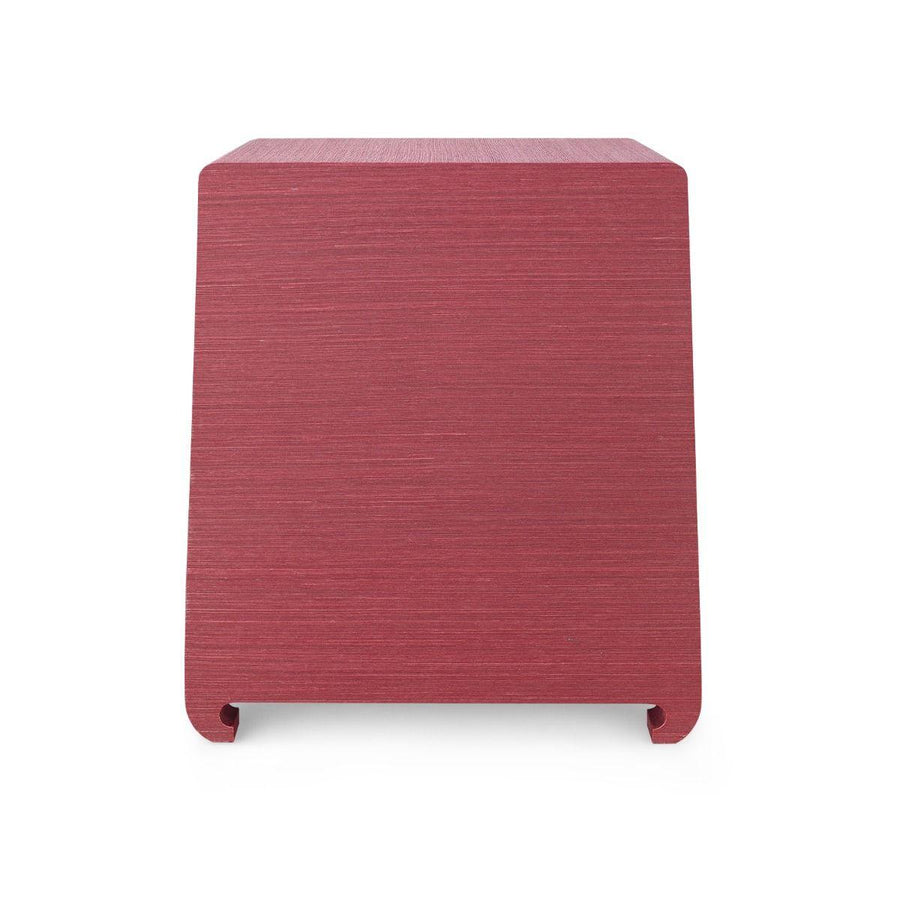 Ming 2-Drawer Side Table, Red - Maison Vogue