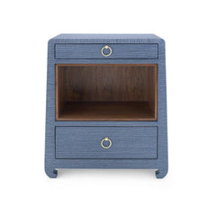 Ming 2-Drawer Side Table, Navy Blue - Maison Vogue
