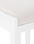 Monaco Armchair, White - Maison Vogue
