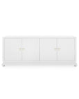 Meredith Extra Large 4-Door Cabinet, White - Maison Vogue