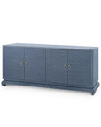 Meredith Extra Large 4-Door Cabinet, Navy Blue - Maison Vogue