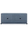 Meredith Extra Large 4-Door Cabinet, Navy Blue - Maison Vogue