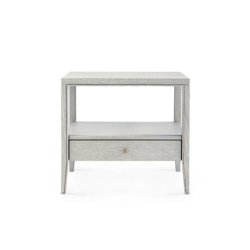 Paola 1-Drawer Side Table, Gray - Maison Vogue