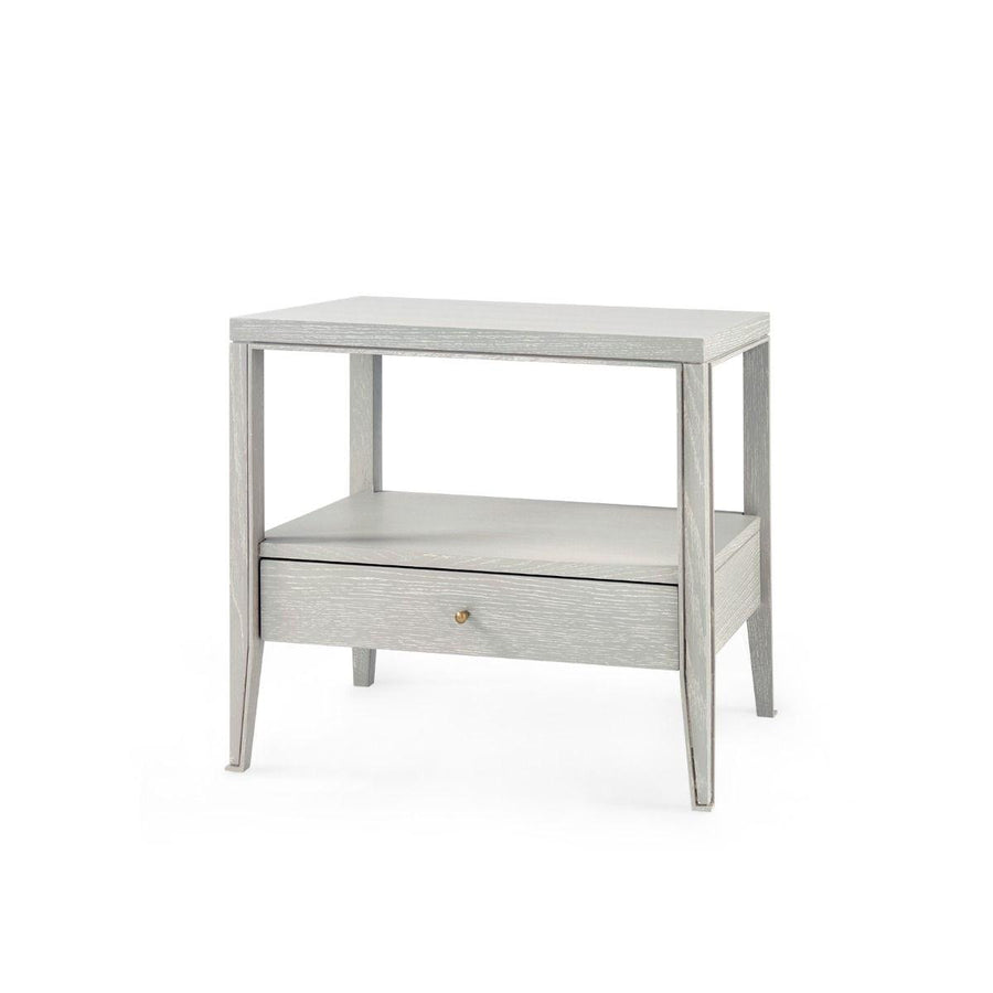 Paola 1-Drawer Side Table, Gray - Maison Vogue