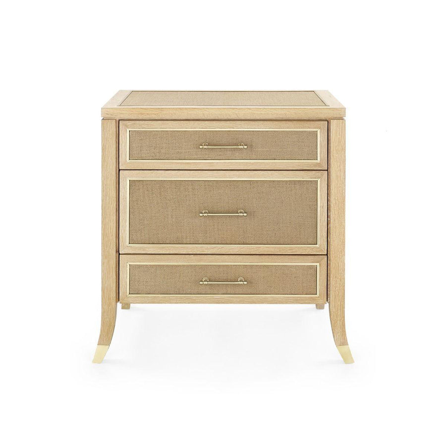 Pauline 3-Drawer Side Table, Natural - Maison Vogue