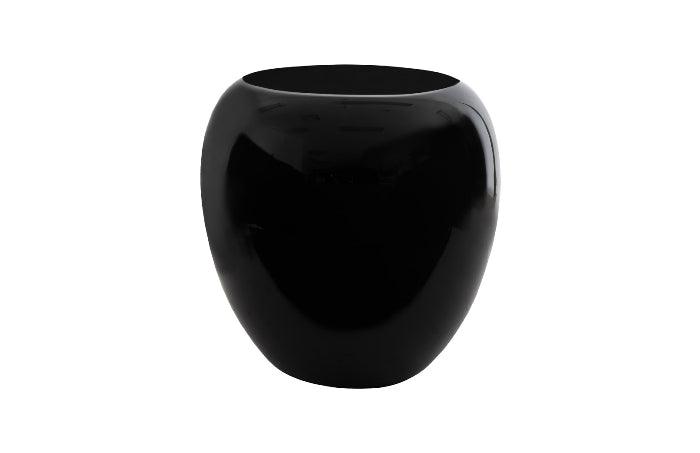 River Stone Black Side Table (Works Outdoors) - Maison Vogue