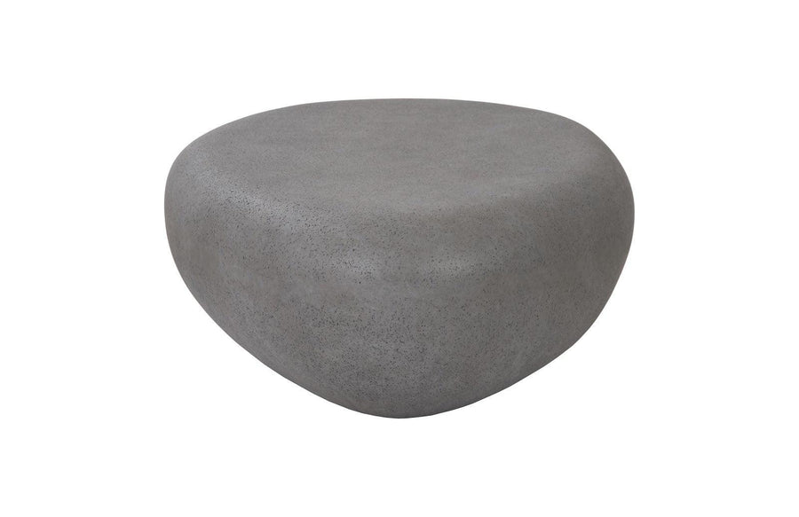 River Stone Coffee Table Charcoal Stone, LG - Maison Vogue