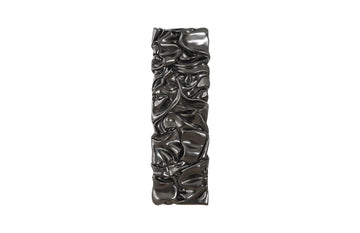 Drape Midnight Silver Wall Art - Maison Vogue