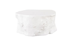 Log White Coffee Table - Maison Vogue