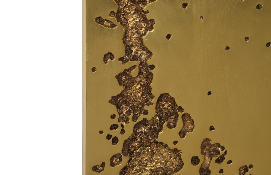 Splotch Rectangle Gold Wall Art 3 - Maison Vogue